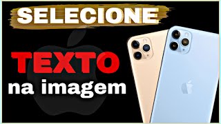 Como Selecionar Texto na Imagem NOVA atualização do IPHONE???? Aviso de Bateria