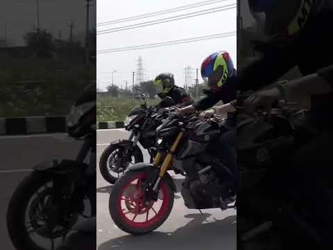 mt15 v3.0 vs ns200(2023) || drag race ||credit @MRDVlogs #mt15 #ns200 #yamaha #bajaj #viral #short