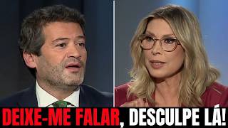 Ventura slams his fist on the table, infuriating Clara de Sousa.