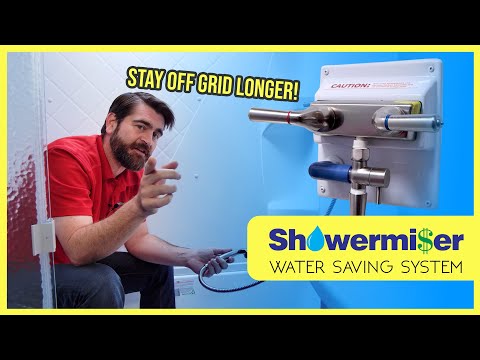 Save Water While Boondocking with Aquaview's Shower Miser Water Conservation System for RV's