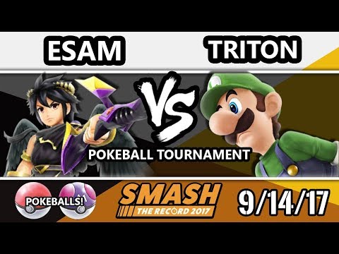 STR 2017 Smash 4 Pokeball Tournament - Esam (Dark Pit, Mewtwo)  Vs. Triton (Luigi, Ness)