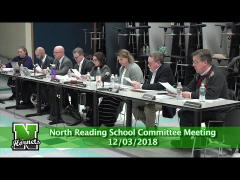 North Reading School Committee Meeting 12/03/18