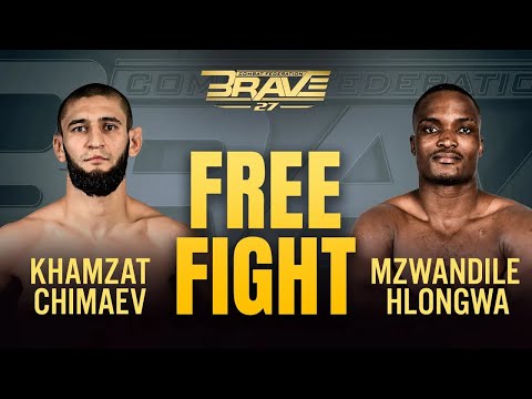 Khamzat Chimaev vs Mzwandile Hlongwa | FREE FIGHT | BRAVE CF 27