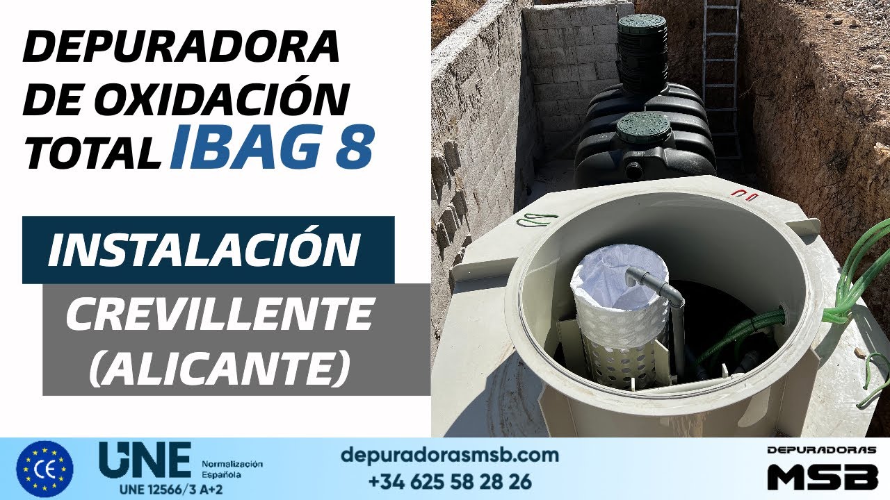 Depuradora doméstica aguas residuales 