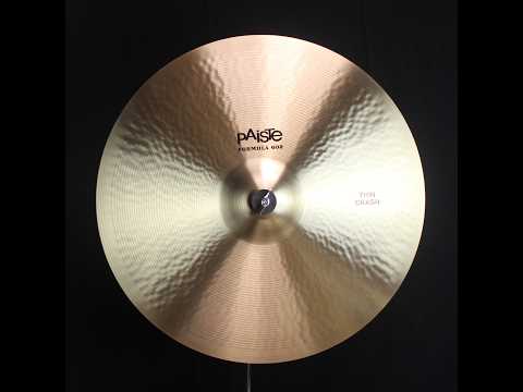 Paiste 20" Formula 602 Classic Thin Crash - 1893g (video demo) image 2