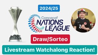 2024-25 CONCACAF Nations League Draw Livestream Watchalong Reaction