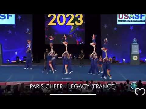Paris cheer legacy worlds 2023 day 1