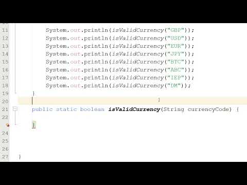 How To Validate A Currency Code Using Java