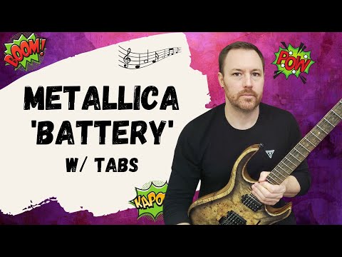 Metallica Battery Guitar Lesson + Tutorial