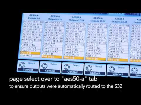 Setting up the Behringer S32