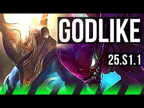 PANTHEON vs KHA'ZIX (JGL) | 11/1/3, Godlike | BR Grandmaster | 25.S1.1