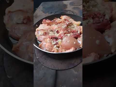 pollo cacero al ajillo. saludos desde campo grande Rio Negro