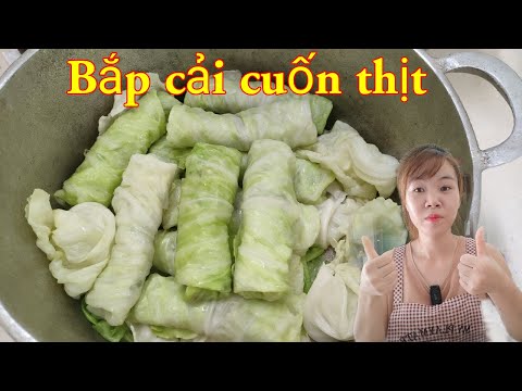 Bắp cải cuốn thịt - cách làm bắp cải cuốn thit./ Bếp Của Em #12