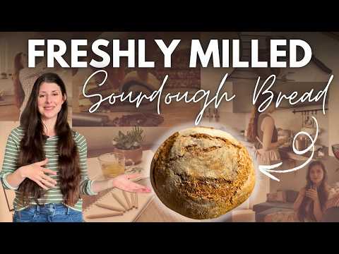 Same Day Fresh-Milled Flour Sourdough Bread | 100% WHOLE GRAIN SOURDOUGH