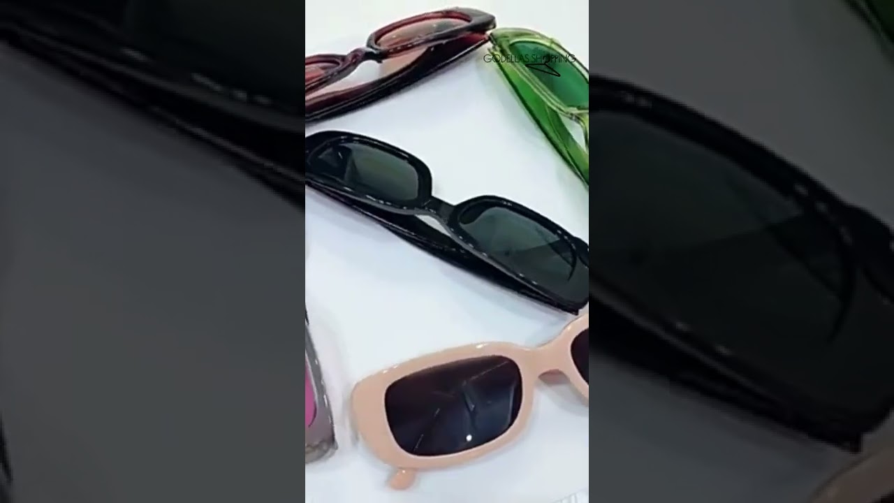 Óculos de Sol Retangular Pequeno Oval Feminino UV400 - Vintage Woman - Frete Grátis Todo Brasil