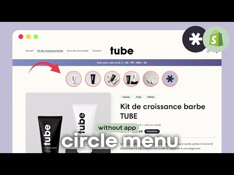 How to add Circle Menu in Shopify - Collection Carrousel