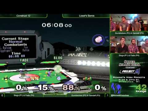 Construct 12 - Slogs & Fade vs Jon$ & Wizard Howl - Melee 2v2 Loser's Semis