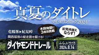 【山歩き】木段地獄のダイトレ縦走! 屯鶴峯〜紀見峠 関西屈指の縦走路を真夏に駆け抜ける! マイオリンピック2024