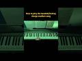 How to play the baseball/hockey charge stadium song  on piano in 60 seconds #music #piano