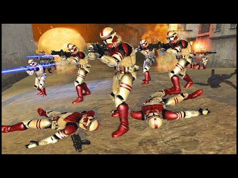 Commander Fox's Clone Convoy! - Men of War: Star Wars Mod Battle Simulator