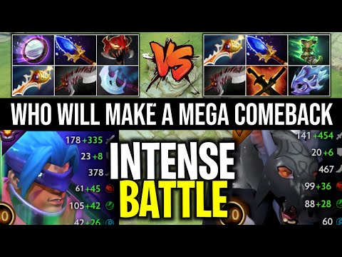 (DUAL PERSPECTIVE) FARM GOD ANTI MAGE VS 24 KILLS ANGRY URSA WHO'S GONNA CARRY TEAM | DOTA 2