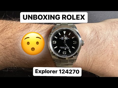 Unboxing Brand New 36mm Rolex Explorer 1  ref. 124270