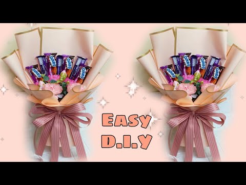 2in1 Chocolate Bouquet Tutorial with flower