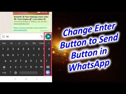 Change Enter Button to Send Button in WhatsApp