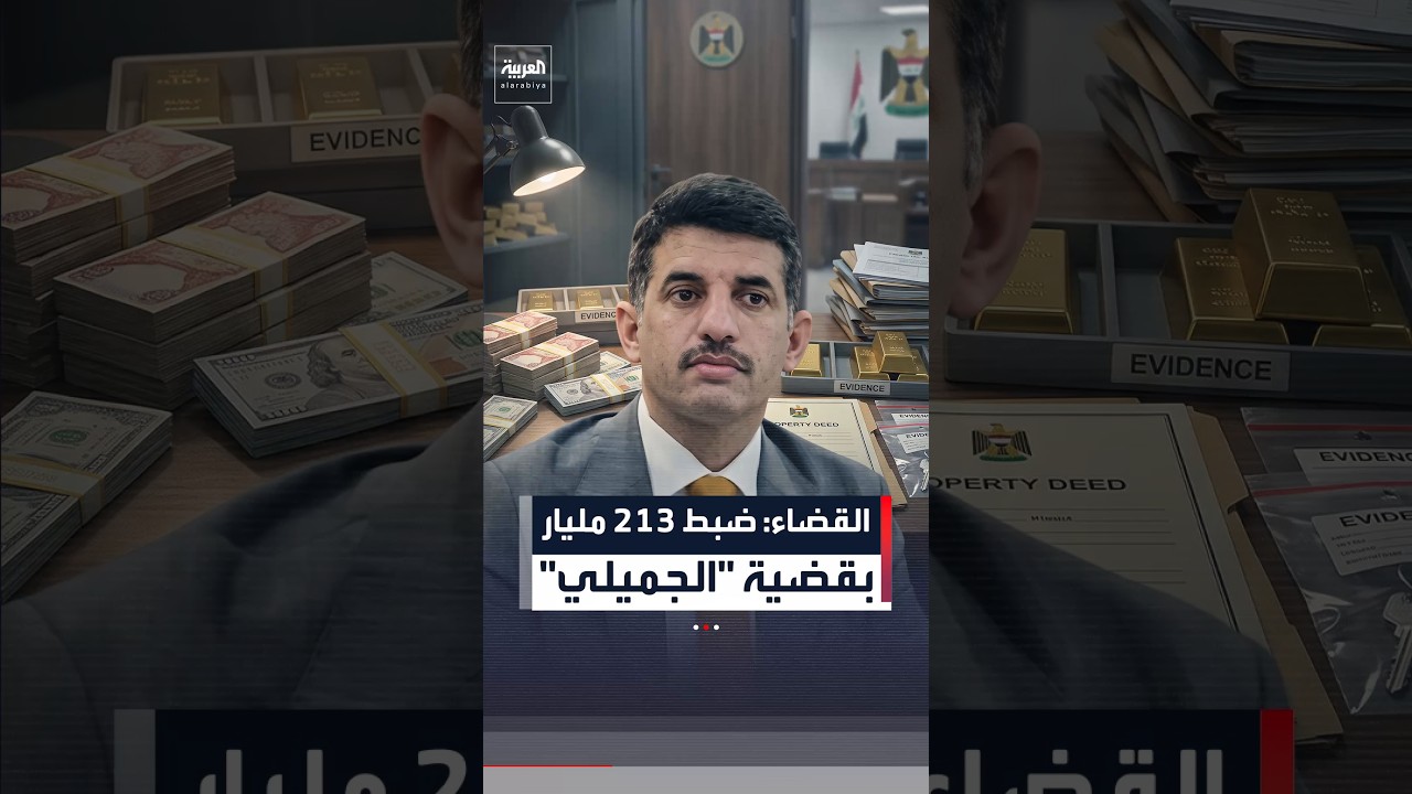 فيديو | القضاء العراقي لـ "العربية": ضبط 213 مليار بقضية "الجميلي" #العربية #العراق #الجميلي