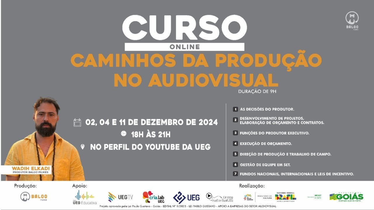 Oficina "Os caminhos da produção no audiovisual" - aula 01