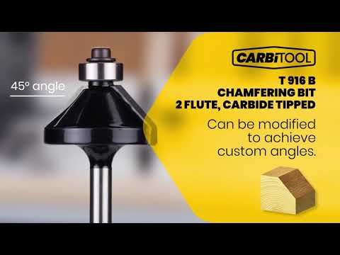 Carbitool Chamfer Router Bits T916B