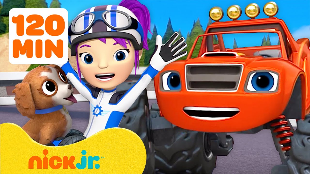 Blaze | ¡Blaze rescata a un cachorro, a máquinas monstruosas y más rescates! 🐶 | Nick Jr. en Español