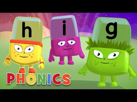 Phonics - Learn to Read | Letters G, H, I | Alphablocks