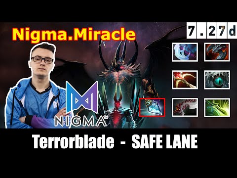Nigma.Miracle Terrorblade - Safelane| 7.27d Update Patch | Dota 2 Butterfly MMR Gameplay #8