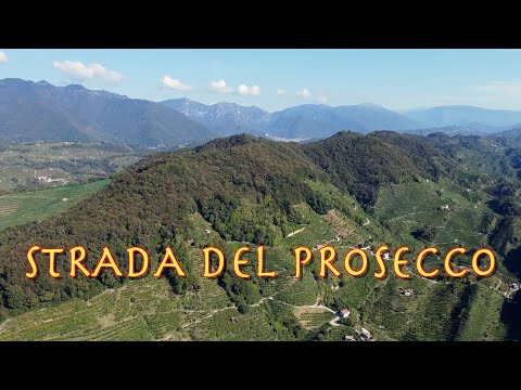 Strada del Prosecco - die Prosecco - Straße in Venetien zwischen Valdobbiadene und Solighetto