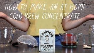 How To Make An At Home Cold Brew Concentrate Using Common Kitchen Utensils