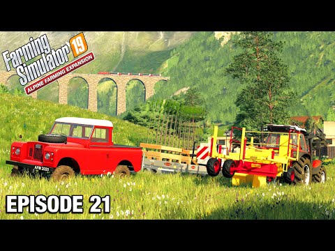 GETTING SOME TREES IN THE GROUND Alpine DLC Timelapse - FS19 Ep 21