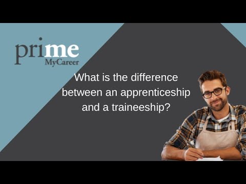 What is the difference between an apprenticeship and a traineeship