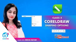 CorelDraw for beginners | Class-5 Shaping Options #coreldraw #basicshape #corelforbeginners