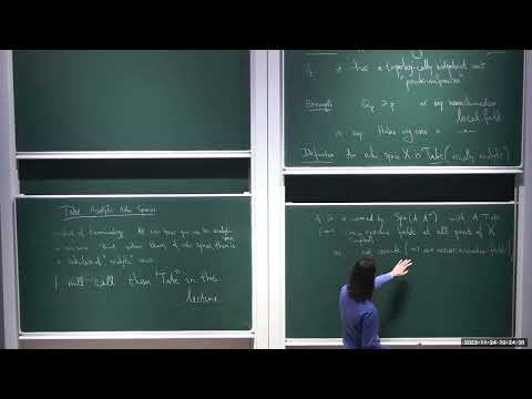 Peter Scholze - Pilhas analíticas 29/10