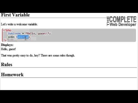 Learn PHP Tutorial | Variables - Mind Luster