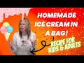 How to Make Ice Cream in a Bag Children or Kid Fun Science Activity