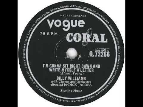 UK New Entry 1957 (111) Billy Williams - I'm Gonna Sit Right Down And Write Myself A Letter