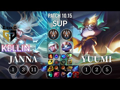 GEN Kellin Janna vs Yuumi Sup - KR Patch 10.15