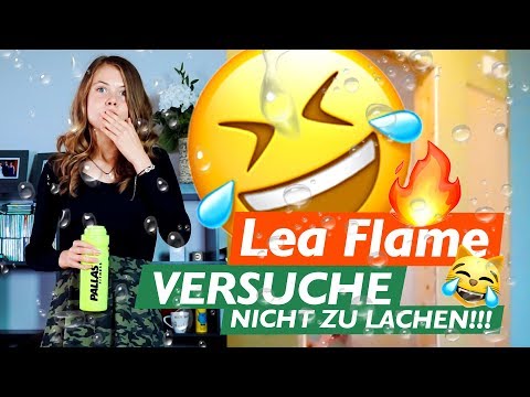Lea Flame - Versuche nicht zu lachen CHALLENGE... mit Wasser im Mund 🤣💦