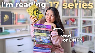 attempting to finish the 17 series I'm in the middle of (read or DNF...) 📚💕