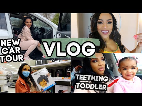 NEW CAR TOUR | SHOPPING WITH ME + TEETHING TODDLER | MY NEW MOMMY SUV | VLOG