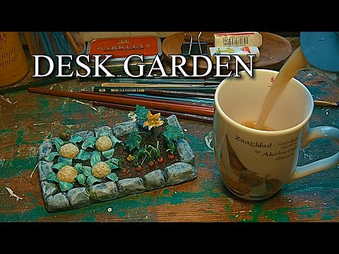 🌱 Making a kitchen garden diorama with miniature plants 🌱
