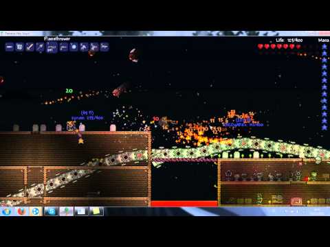 Jugando Terraria 1.1 Jefe 1- The Destroyer