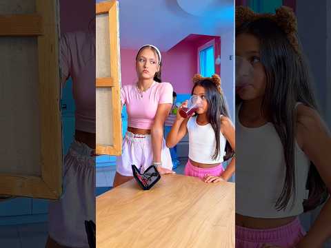 What Did She Just Drink?  🎨😂@_miss_tais_ #familyfirst